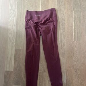 Alphalete Maroon Leggings
